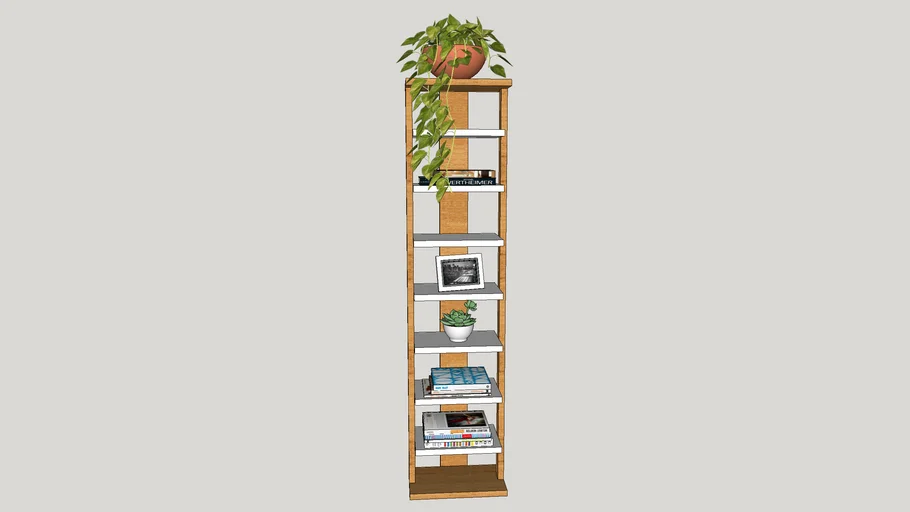 estante decorada