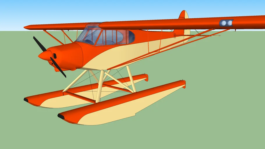 Piper PA-18 Super Cub on floats