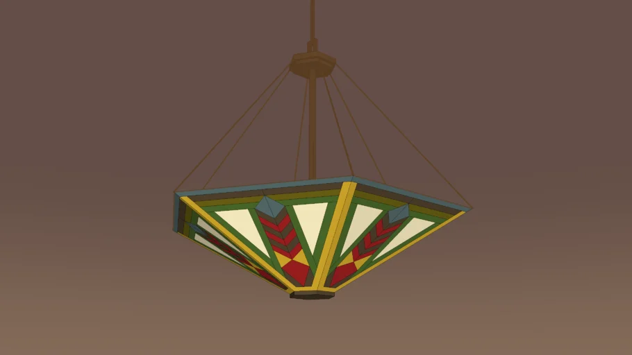 Colored Glass ceiling bowl fixture