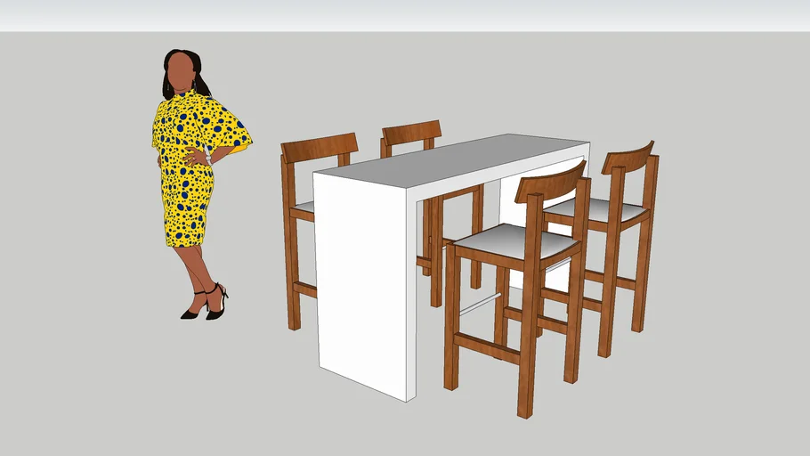High Top Table & Chairs