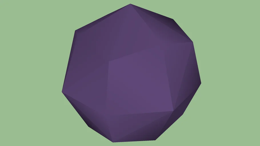 low poly sphere