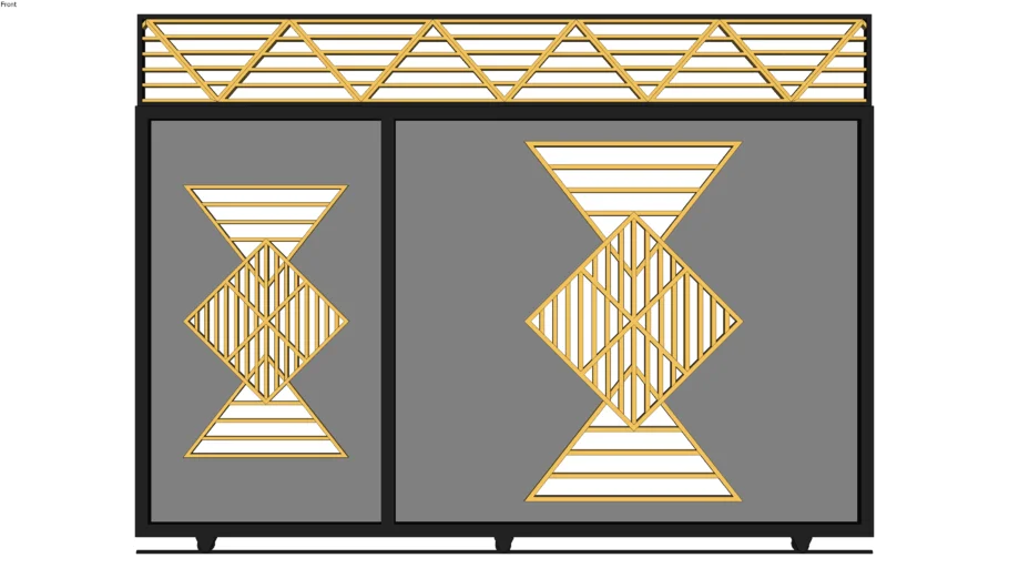 Modern Sliding Metal Gate | Main Entrance Gate | SketchUp Model