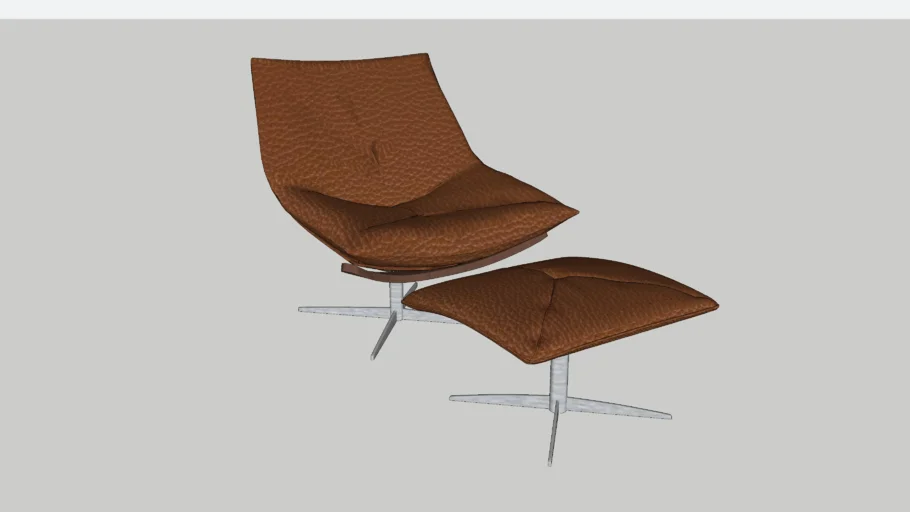 Dolphin chair and ottoman Roche Bobois