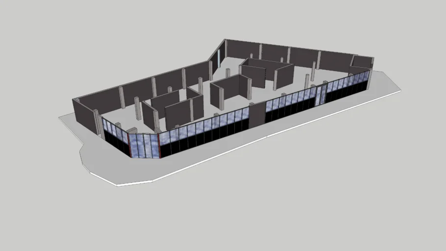 CURTAIN WALL + ACM Aluminium Composite Panel