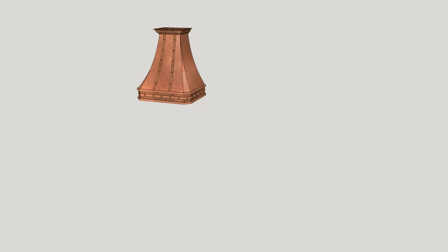 Copper range hood