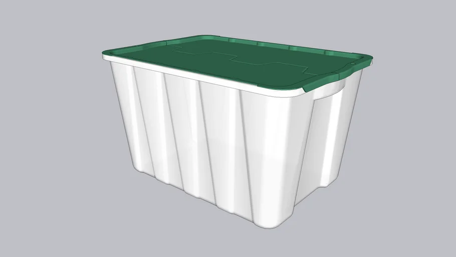 HDX GSC 49L storage box (LIME) | 3D Warehouse