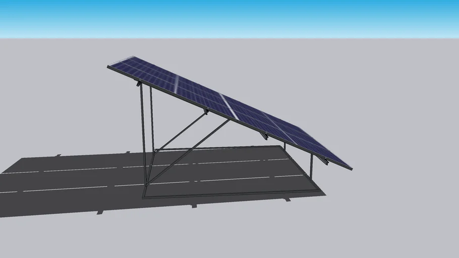 Estructura PTR 6 paneles solares