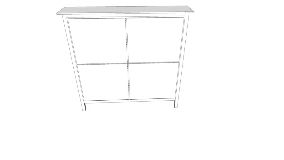 IKEA HEMNES Skoskåp 107 x 22 x 101 cm