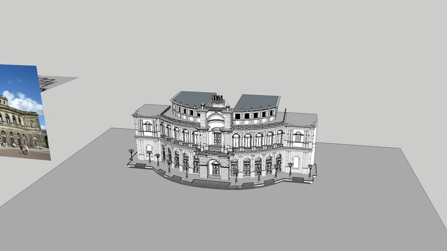 Опера Земпера Semper Opera house Berlin Building Architecture Construction Здание Архитектура