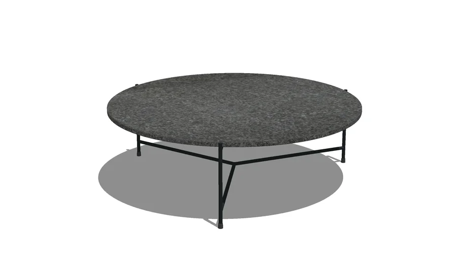 Mesa de Centro Redonda São Gabriel Escovado Ø 110cm