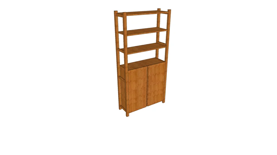 IKEA IVAR Regal mit Schrankelement und 3 Böden