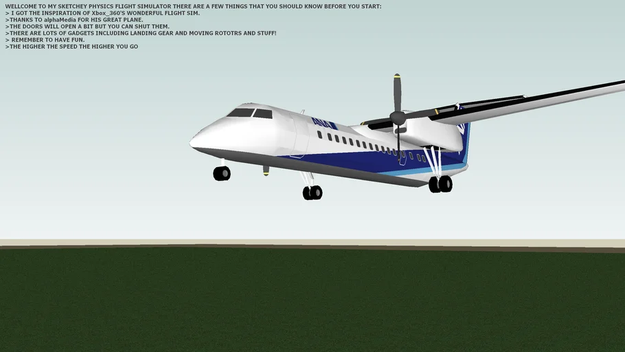 Sketchy Physics Flight Sim
