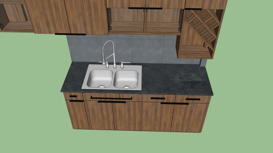 kitchen cabinet laminated wood design