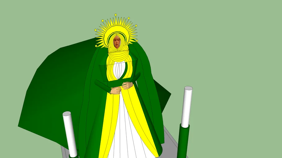 Virgen esperanza vestida para semana santa