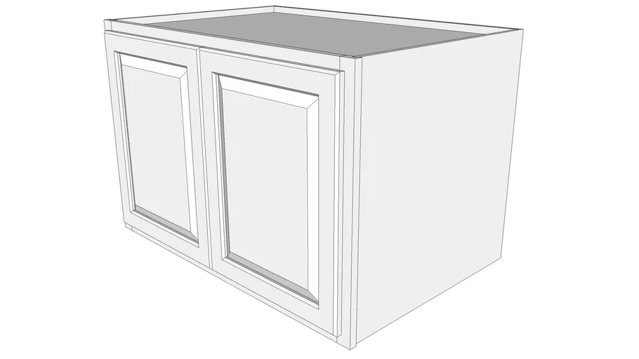 Briarwood Wall Cabinet 24W3624B - 24" Deep, Butt Doors
