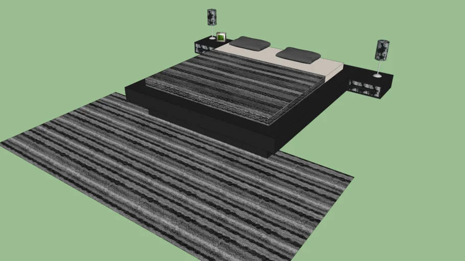 modern bed | 3D Warehouse