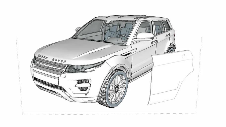 evoque right back door [range rover]