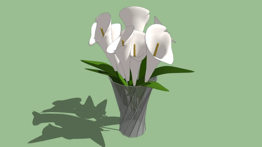 Vaso Flor Copo de Leite