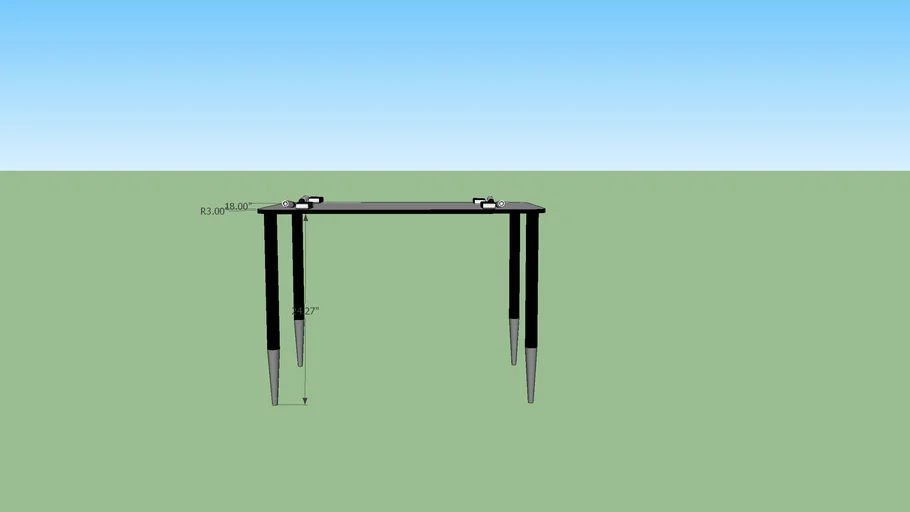 White board table