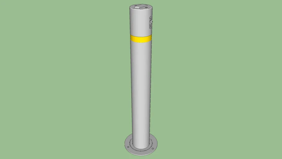 R-8471 Stainless Steel Retractable Bollard