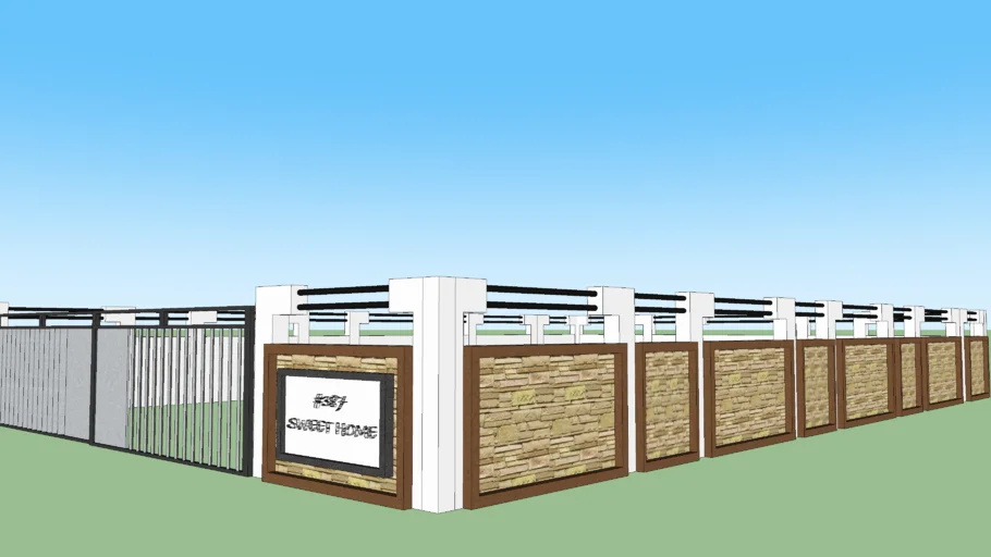 compound wall | 3D Warehouse