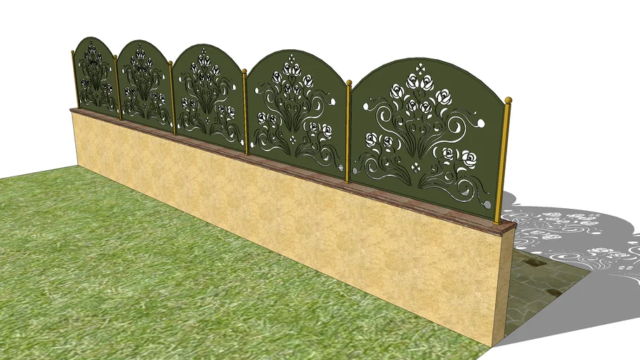 Metal fence