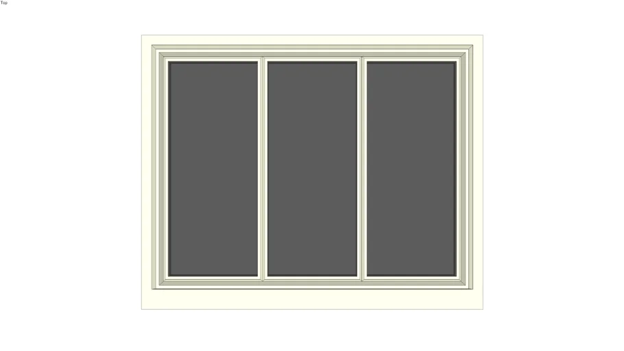 Triple wood casement window 51 in. x 36 in.