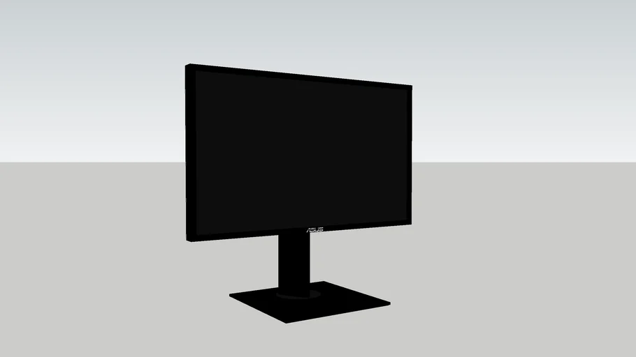 ASUS PA248Q 24" to scale model computer monitor