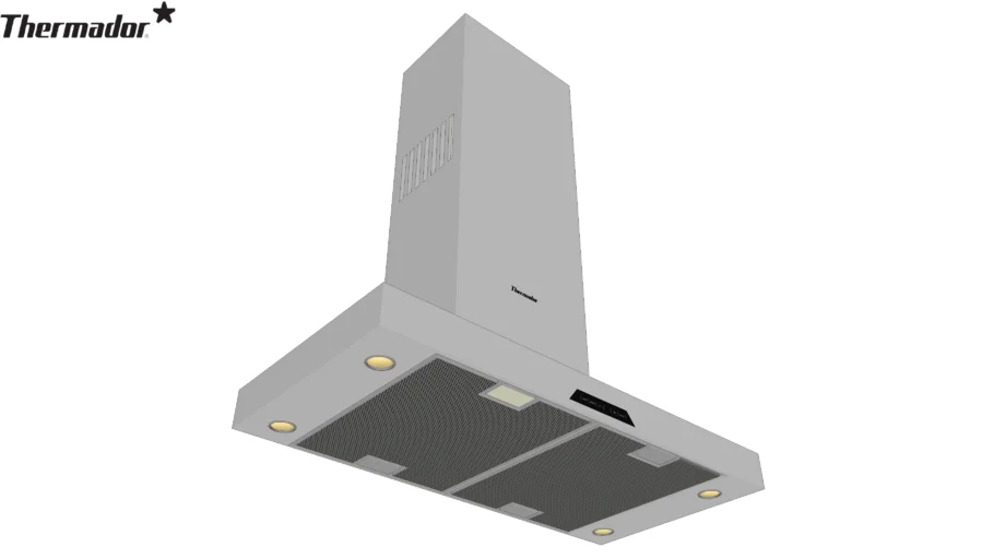 Thermador Ventilation Chimney wall drawer hood HDDW36FS