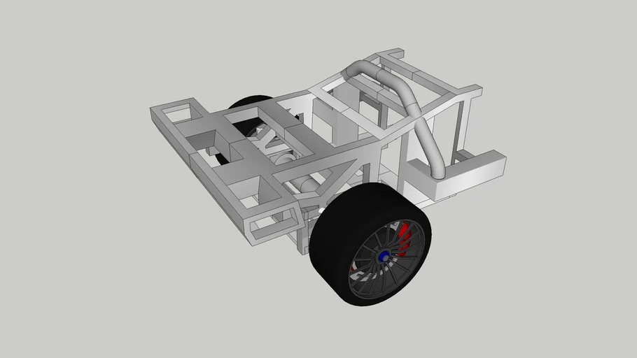 Racing Car Frame - Rear
