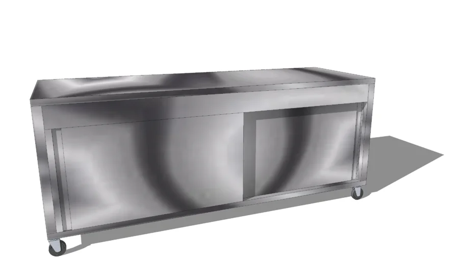 stainless steel kitchen counter