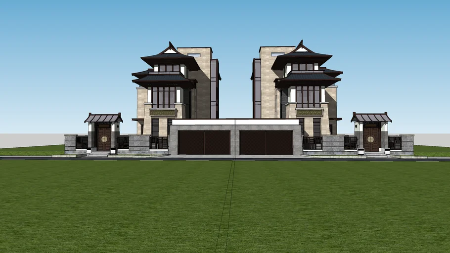 Chinese traditional style town house