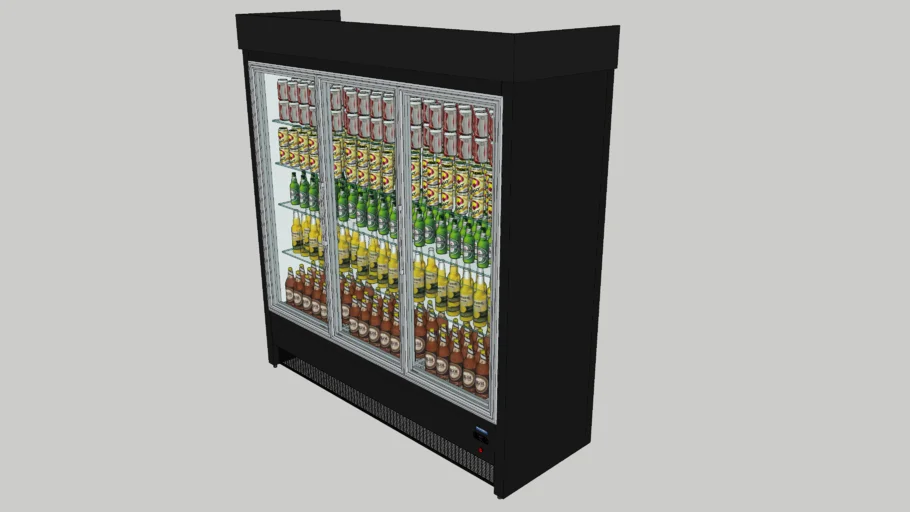 GELADEIRA EXPOSITORA CRISTAL BEBIDAS 3 PORTAS