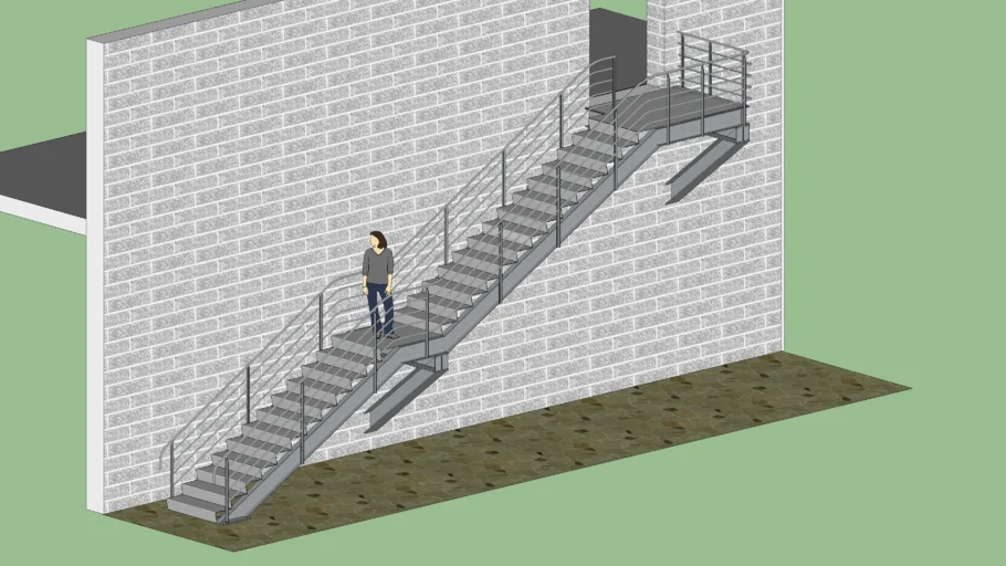 Escalera metalica de exterior