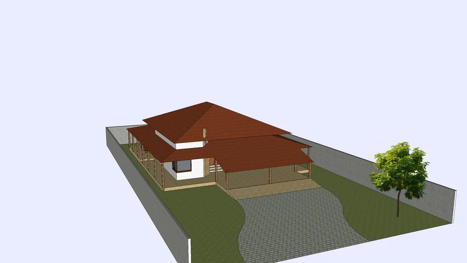 Casa com varanda