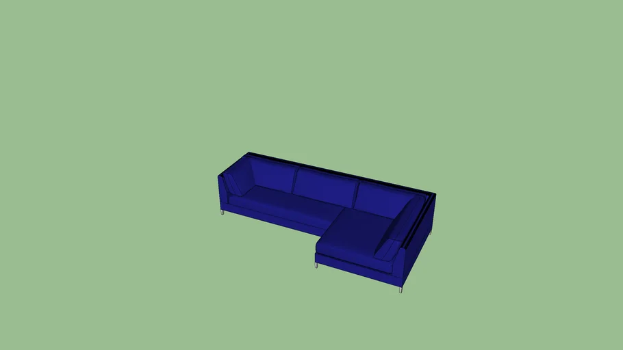 CB2 DECKER 2 PIECE SECTIONAL SOFA