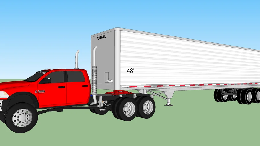 2012 Dodge Ram 5500 Semi with 48' trailer