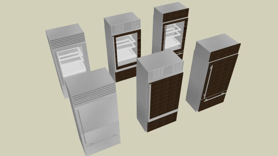 SUB-ZERO 650 Over-Under/ 650G Glass Door
