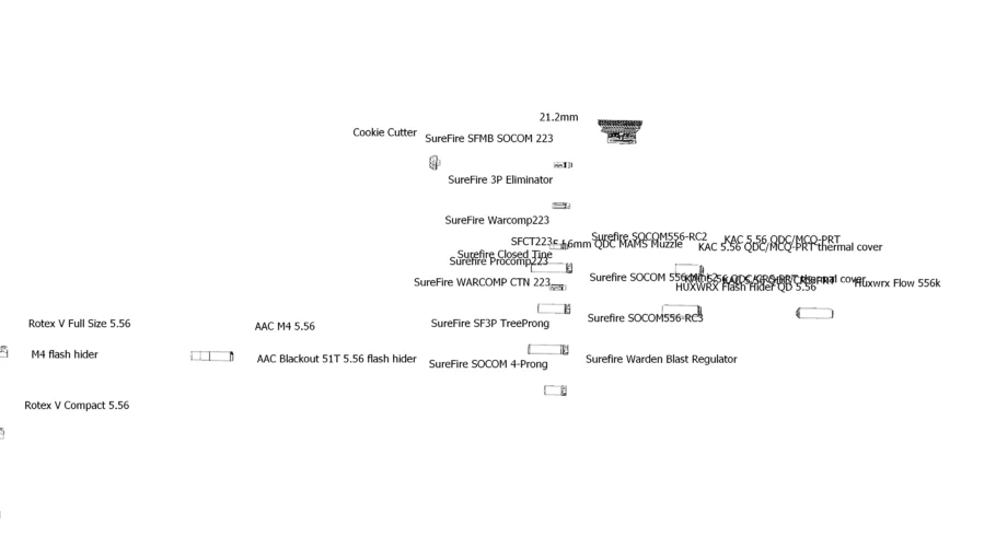 【TARKOV SPT mod】AR15 5.56NATO MUZZLE 3D MODEL