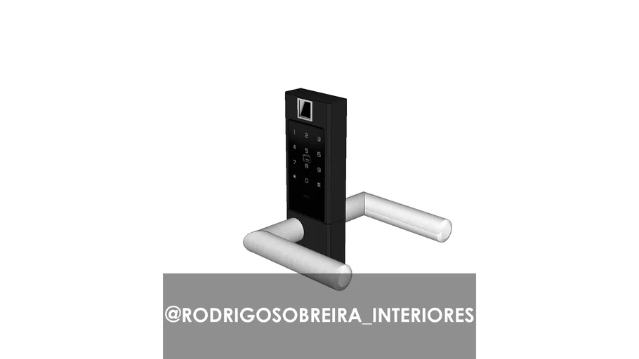 MAÇANETA FECHADURA DIGITAL BIOMETRIA ELETRÔNICA - 02