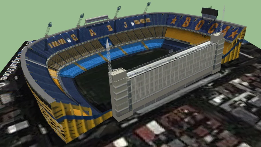 Estadio "La Bombonera", Alberto J. Armando (Boca Juniors), Google Earth
