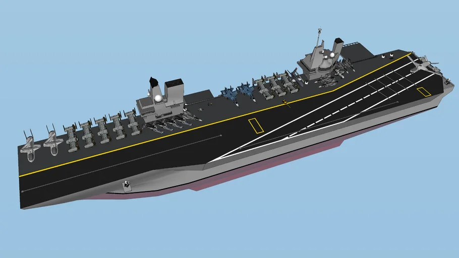 Emals Aircraft Carrier - Amphibious assault ship based on the Type 076