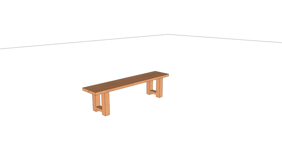 Tuin bankje douglas 40x200