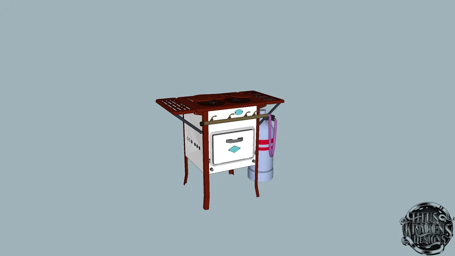 FÉG T4.1 Gas stove 1950 Hungary and cylinder