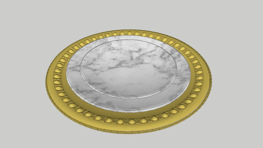 SET DE PLATOS DORADO Y BLANCO