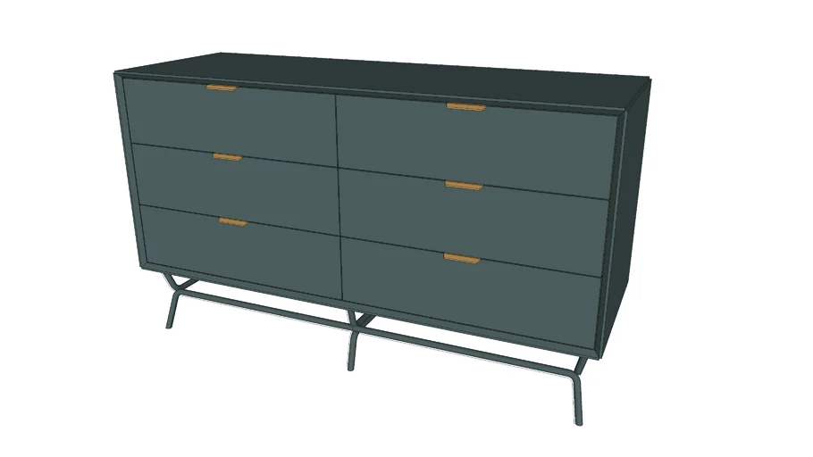 Bludot Dang 6 Drawer Dresser