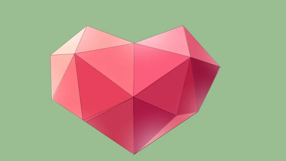 Heart Shape Wall 3D design