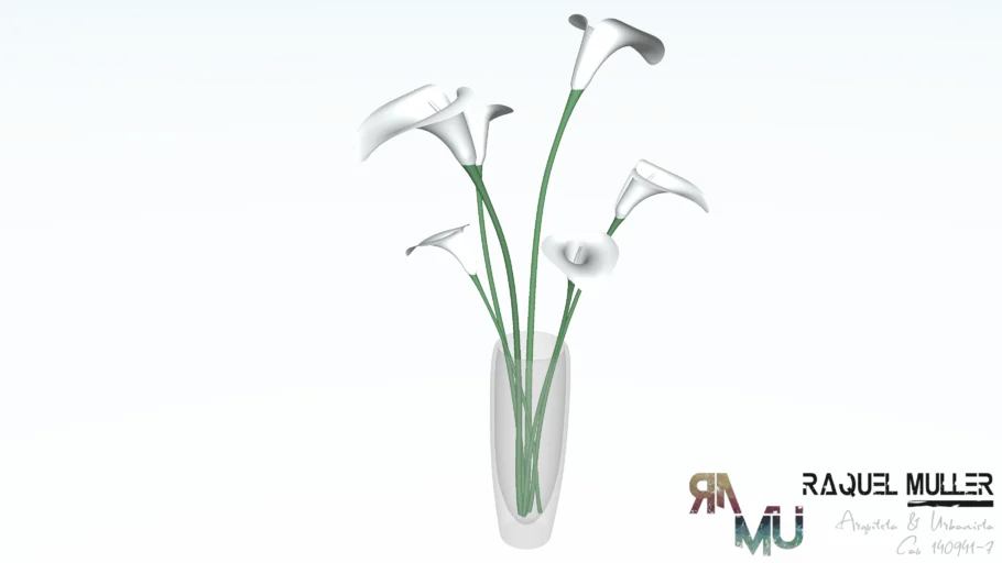 VASO COM FLORES