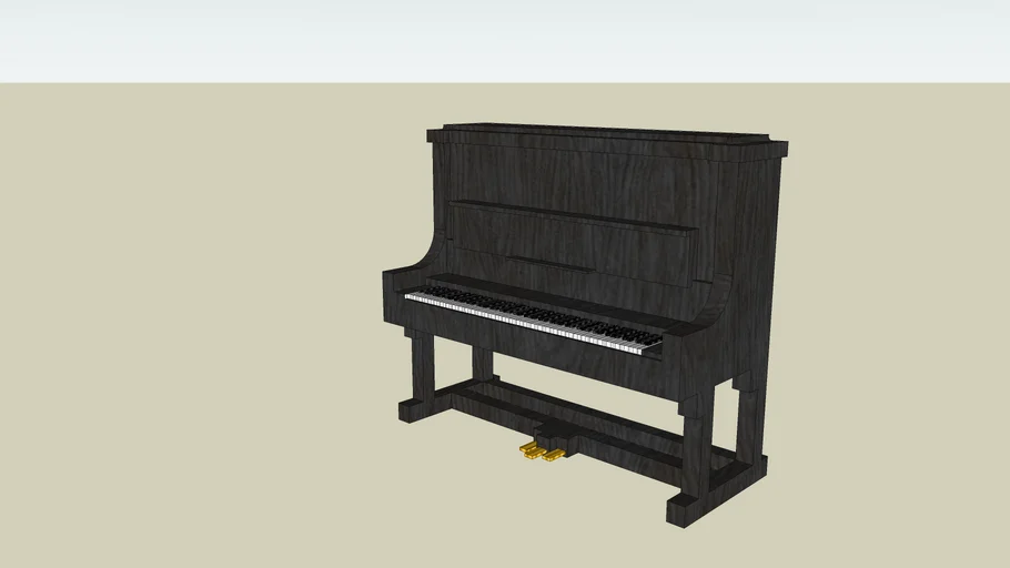 piano vertical black