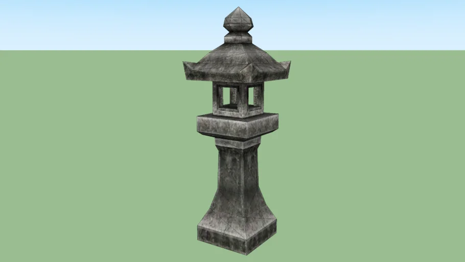 Japanese garden lantern / lamp / lámpara / lampe